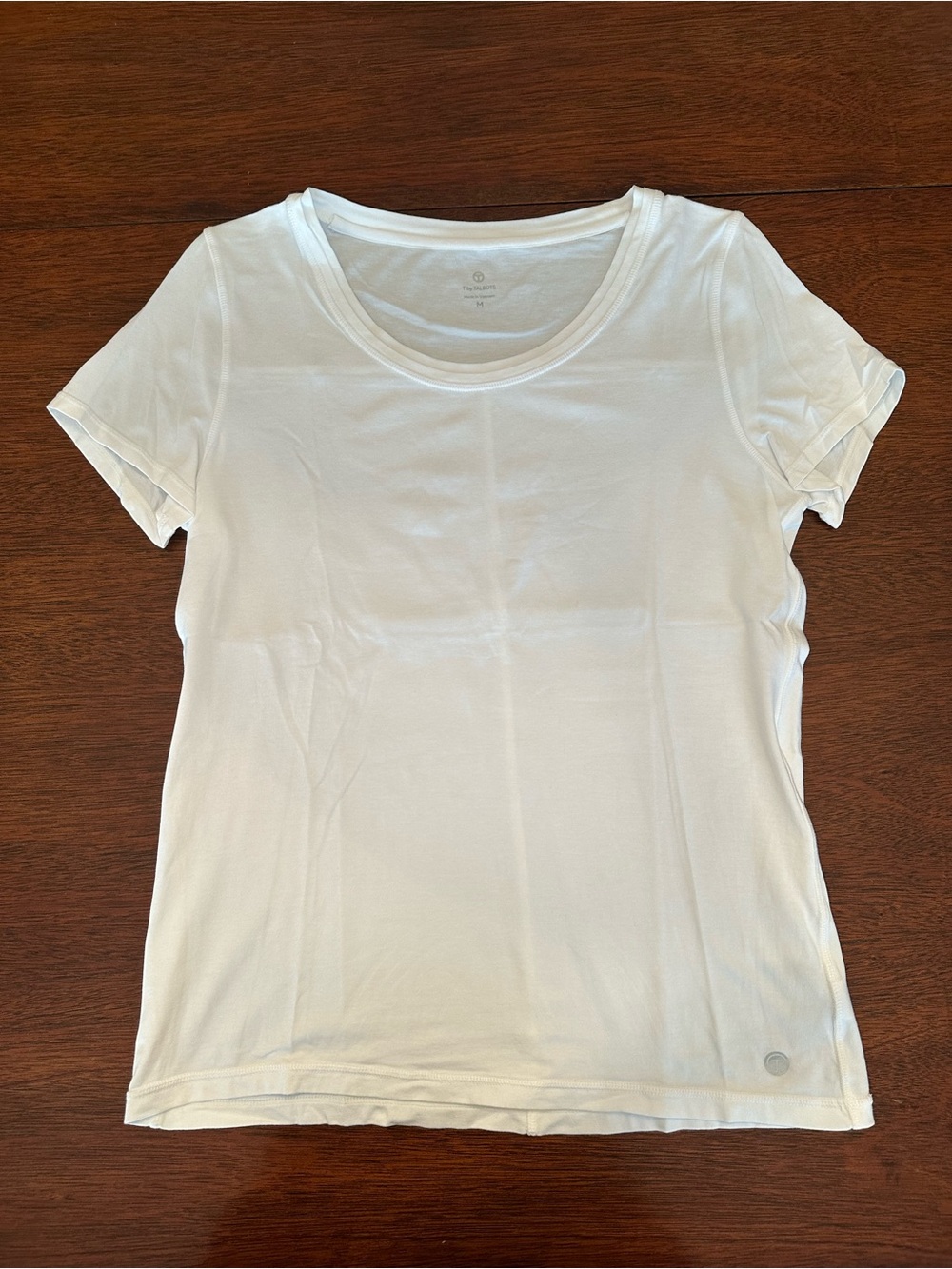 T by Talbots Women’s Classic White Crew Neck Tee